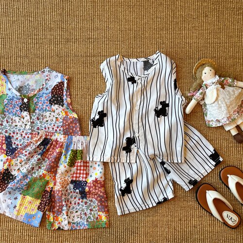 【夏日清凉】儿童绵绸背心夏季无袖空调服睡衣家居服套装CTZ0318