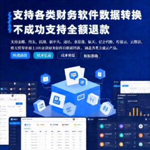 专业财务数据转换 用友/金蝶/速达等多软件账套迁移 数据精准