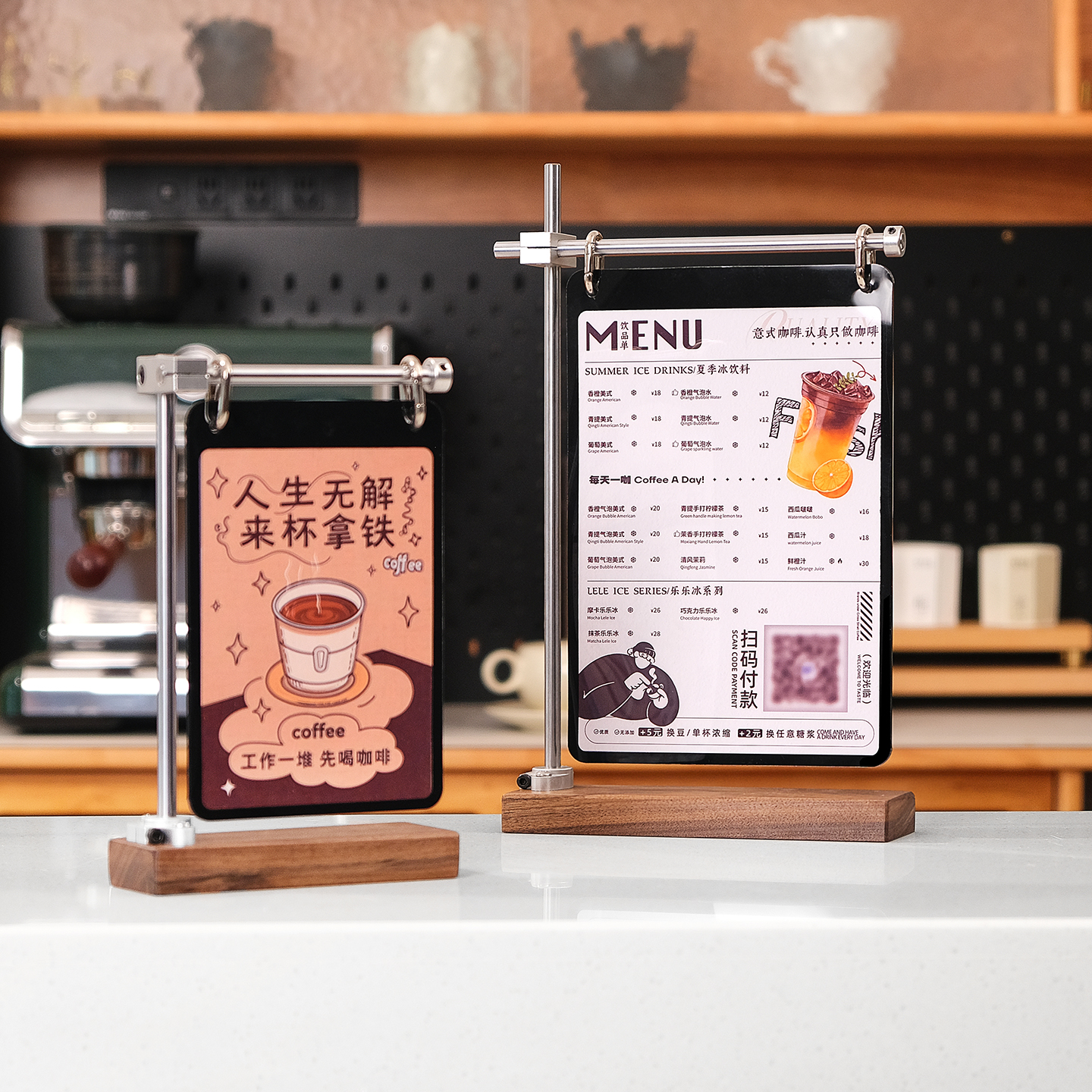高档桌面广告牌点餐牌菜单展示牌