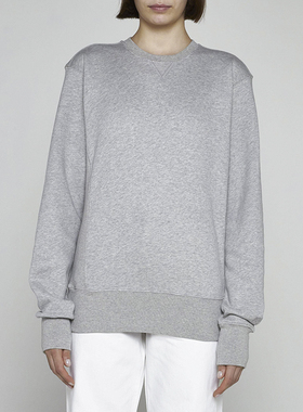 【less is more】北欧小众设计感卫衣浅灰色圆领卫衣落肩休闲套头