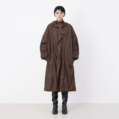 宽松LEMA尼龙 小众设计感风衣外套金敏喜风衣棕色长款 法式 知性