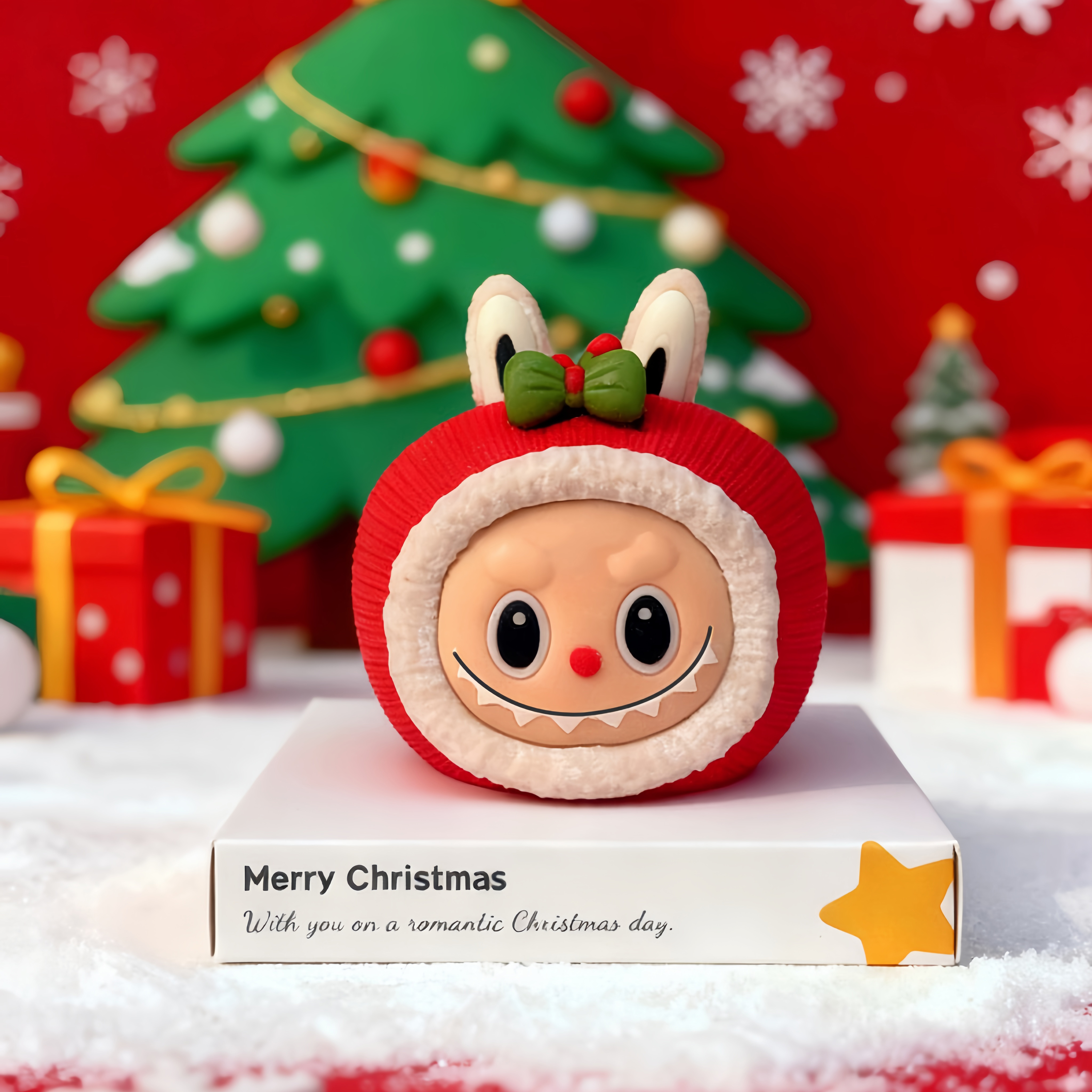 巧克力圣诞节labubu拉布布