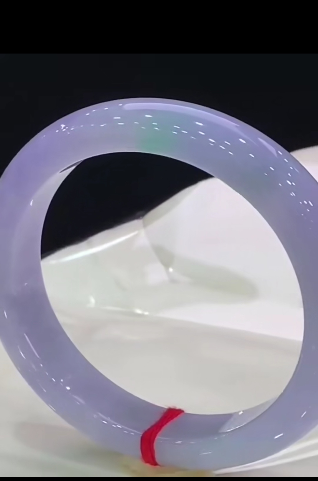 天然翡翠a货老坑冰种春带彩紫罗兰女士玉手镯子圈口5758新品推荐