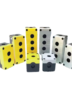 台湾贺电原装NHD加高型IP66 1孔防水按钮盒ZHA21-1-Y NB22-C1