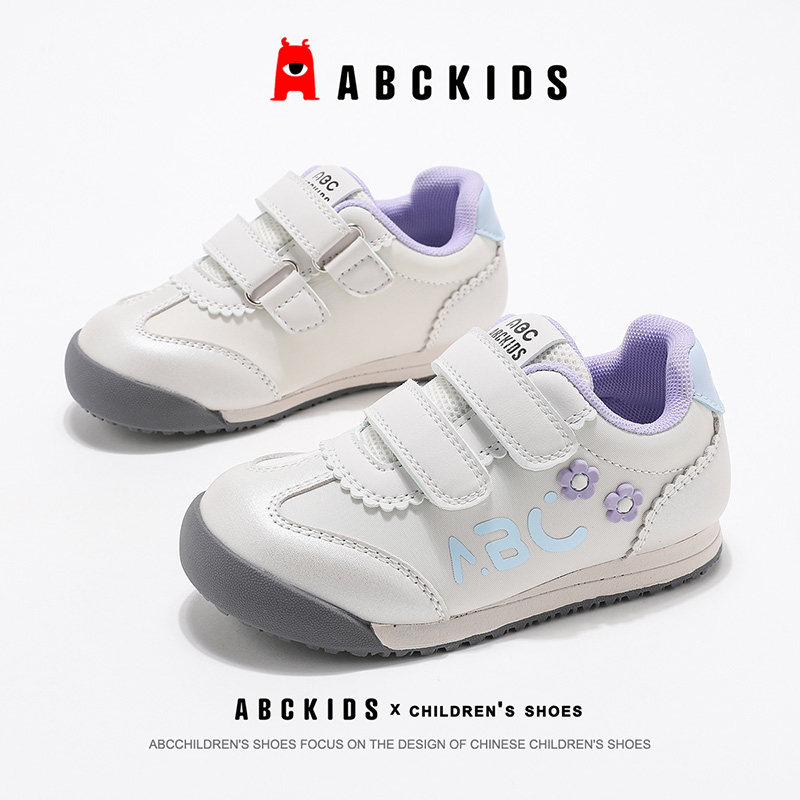abckids儿童童鞋2026秋季新款女童鞋子百搭休闲鞋时尚潮流运动鞋
