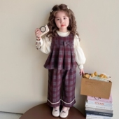 女童洋气春季 子三件套女宝宝儿童早春衣服 休闲上衣裤 套装 2026新款