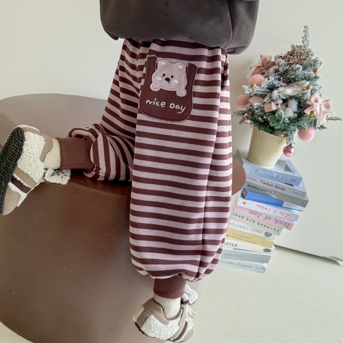 女童加绒裤子秋冬季2025新款儿童