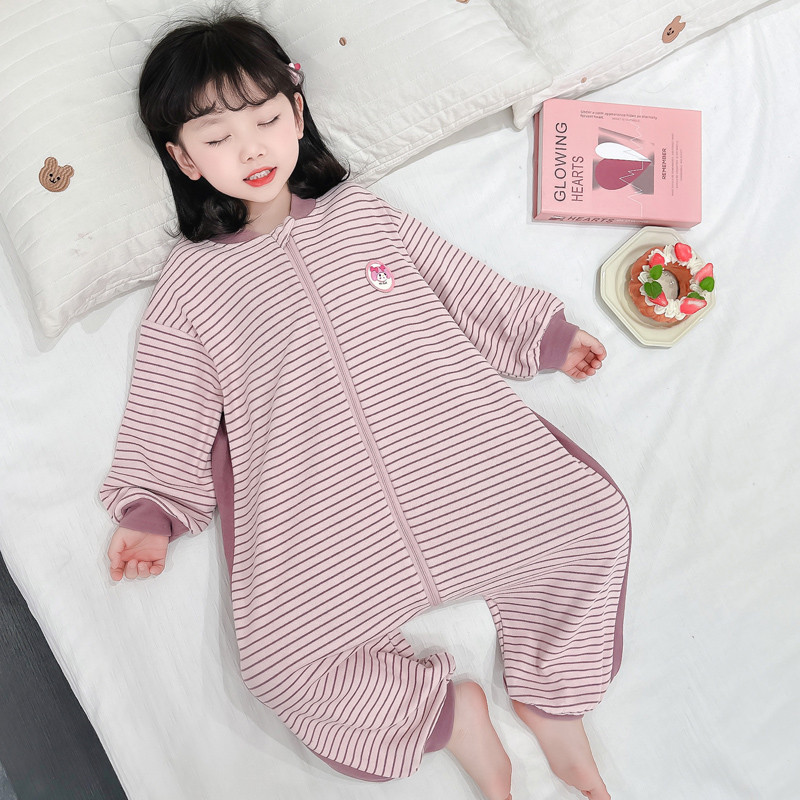 女童睡袋连体卡通睡衣家居服