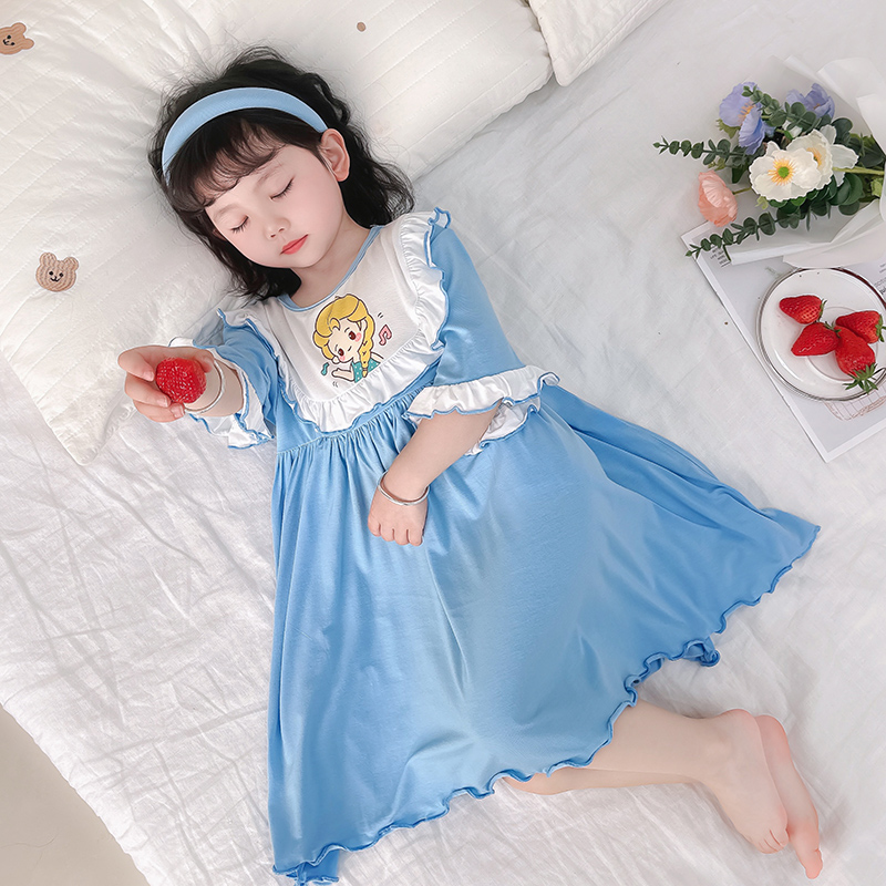 女童夏季莫代尔可爱公主睡裙