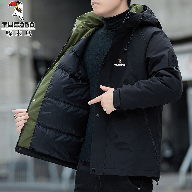 啄木鸟冲锋衣棉服外套男保暖夹克