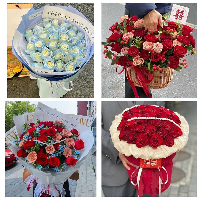 宁夏中卫市沙坡头区中宁海原县鲜花店同城送女朋友玫瑰情人节表白