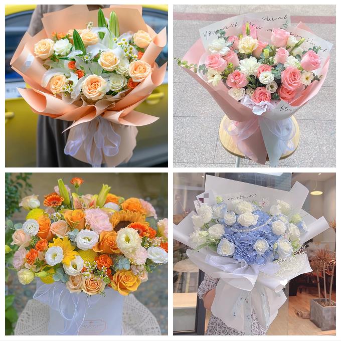 海口市秀英龙华琼山区美兰区同城鲜花店玫瑰混搭花束送领导女朋友