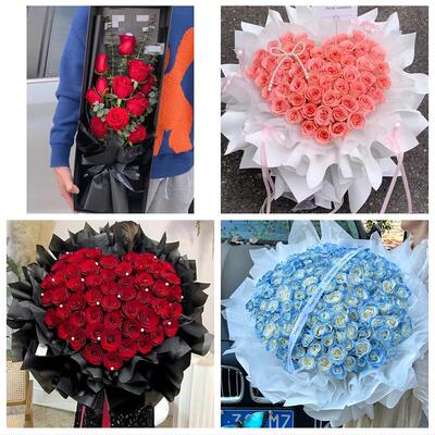 河北石家庄市元氏县赵县辛集市同城花店订38玫瑰鲜花送老婆女朋友