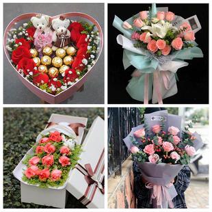 天津武清区大孟庄泗村店河西务同城鲜花店送11朵33枝玫瑰表白女友