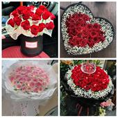 安徽马鞍山市博望区花山雨山区鲜花店同城配送女朋友情人节红玫瑰