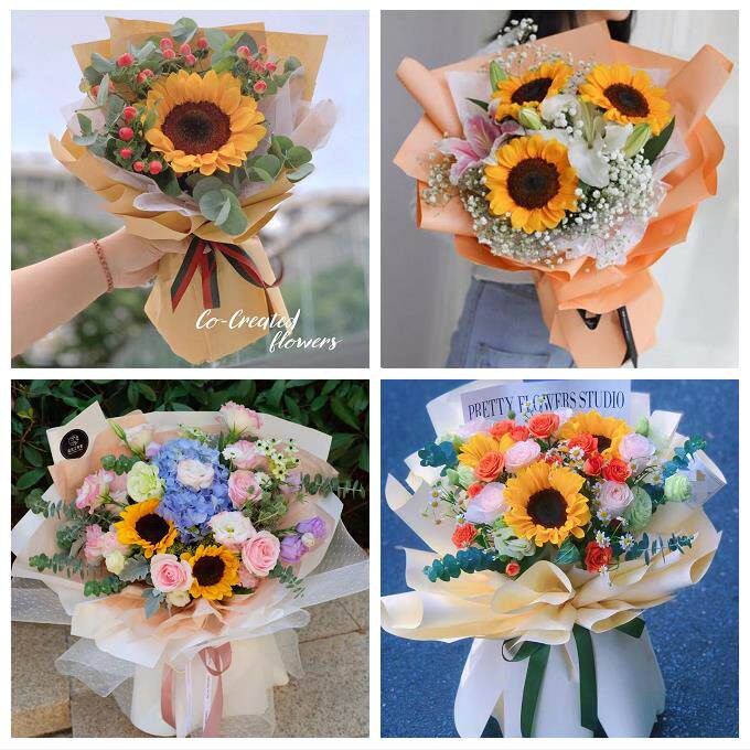 辽宁沈阳市皇姑区铁西苏家屯区同城鲜花店学生高考向日葵玫瑰花束