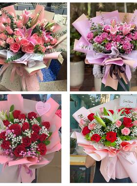 黔西南州兴义市兴仁县普安县同城鲜花店订玫瑰百合送女友老婆生日