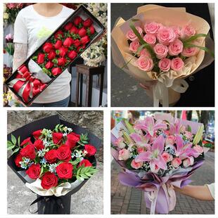 福建福州市马尾区晋安区长乐区鲜花店同城配送女朋友情人节红玫瑰