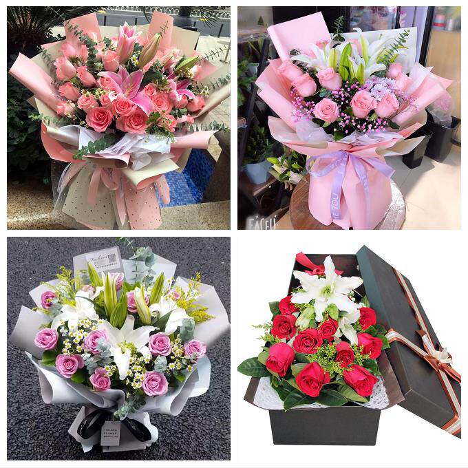 酒泉市阿克塞县玉门市敦煌市同城鲜花店订玫瑰百合送女友老婆生日