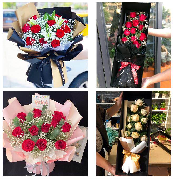 郑州上街惠济区中牟县巩义市同城鲜花店女神节玫瑰花束送老婆女友