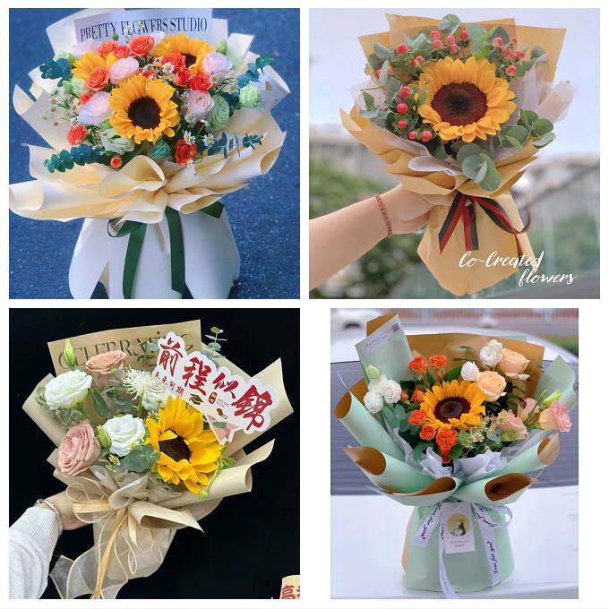 辽宁沈阳市和平沈河大东辽中区同城鲜花店学生高考向日葵玫瑰花束