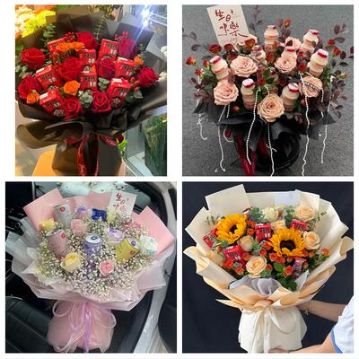 送楚雄州姚安县大姚县永仁县同城鲜花店61儿童节鲜花零食饮料花束