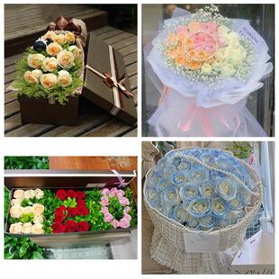 黑龙江伊春市嘉荫县铁力市附近同城鲜花店送11朵33枝玫瑰表白女友