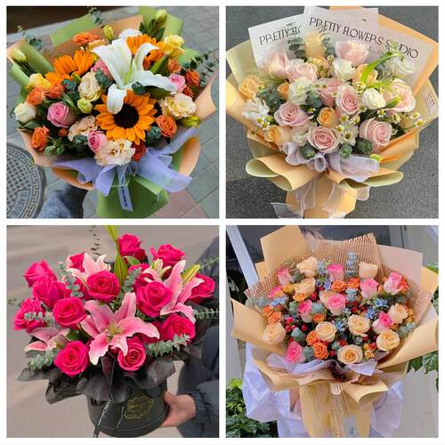 玉溪市红塔江川区澄江通海县同城鲜花店玫瑰向日葵绣球送朋友生日