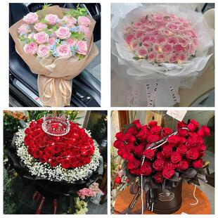 重庆市铜梁璧山区潼南区荣昌区鲜花店同城配送女朋友情人节红玫瑰