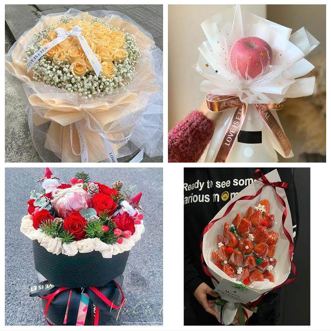 贵阳市南明云岩区花溪乌当区同城鲜花店平安夜玫瑰礼盒送女友老婆