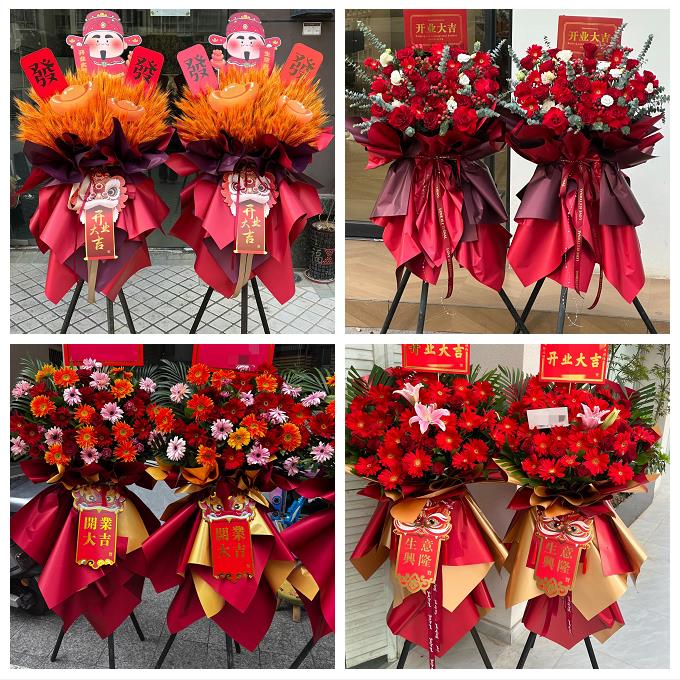 淮南八公山潘集区凤台县寿县同城鲜花店订开业花篮送朋友公司乔迁