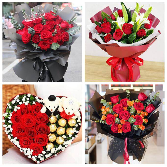 送昆明市宜良县石林县嵩明县同城鲜花店三八玫瑰送闺蜜女朋友老婆