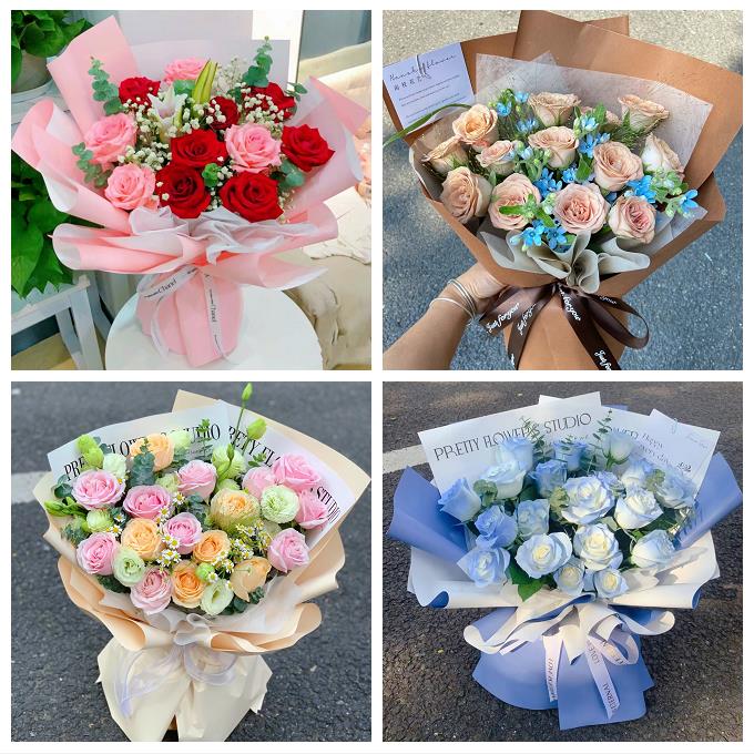 送济南市历下区市中区槐荫区同城鲜花店11朵19红玫瑰七夕节送老婆