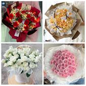 哈尔滨市双城区依兰县方正县同城鲜花店情人节玫瑰花束礼盒送女友