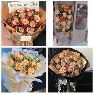 送德州市武城县乐陵市禹城市同城鲜花店情人节玫瑰花束礼盒送女友