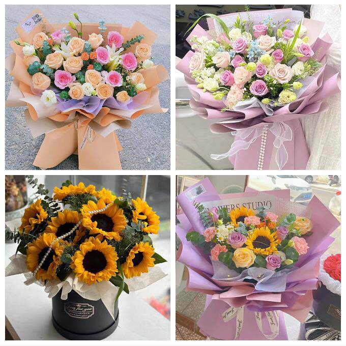 云南曲靖市富源县会泽县宣威市同城鲜花店向日葵玫瑰混搭生日花束