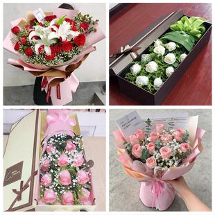 桂林市龙胜资源平乐荔浦恭城同城鲜花店情人节送老婆玫瑰表白女友