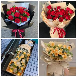 吕梁市离石区文水交城县兴县同城鲜花店情人节送老婆玫瑰表白女友