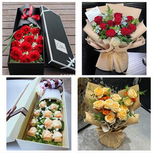 邯郸市馆陶曲周县魏县武安市同城鲜花店情人节送老婆玫瑰表白女友