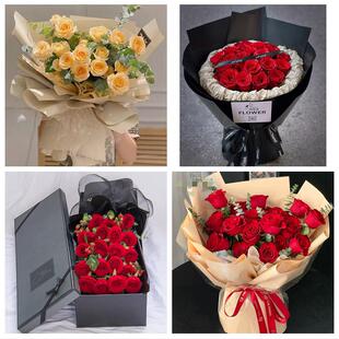 送银川市永宁县贺兰县灵武市同城鲜花店情人节送老婆玫瑰表白女友