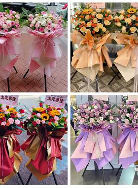 南充南部营山蓬安仪陇西充县同城鲜花店新店开业花篮公司乔迁开张