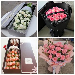 送平顶山市宝丰县叶县鲁山县同城鲜花店情人节送老婆玫瑰表白女友