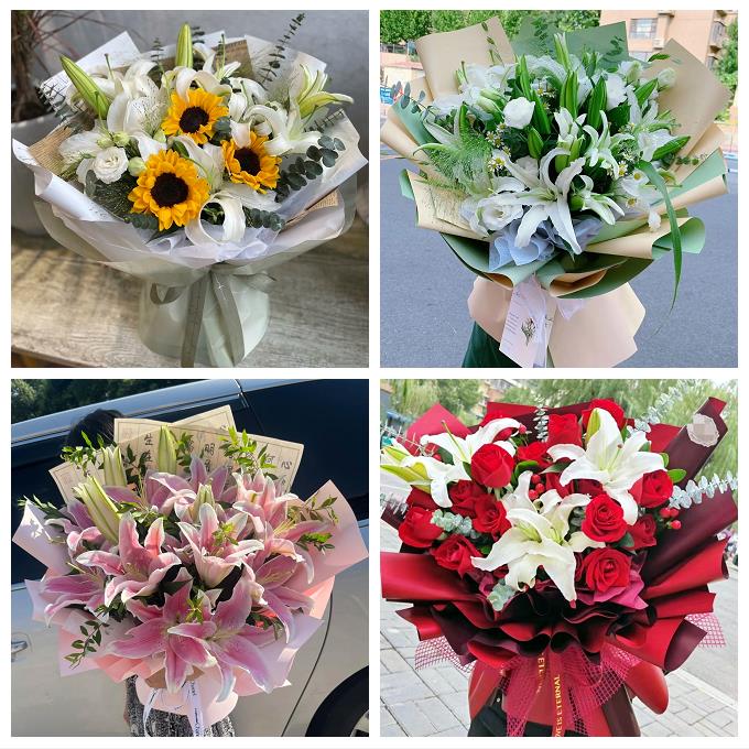 天津市津南区北闸口长青办事处同城鲜花店玫瑰香水百合送女友生日