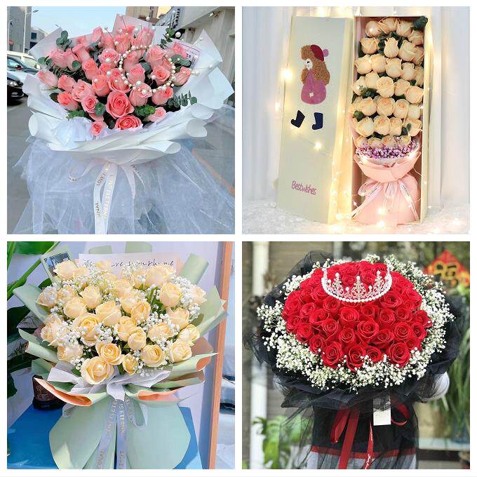 上海市浦东新区潍坊陆家嘴塘桥同城鲜花店纪念日送玫瑰花女友生日