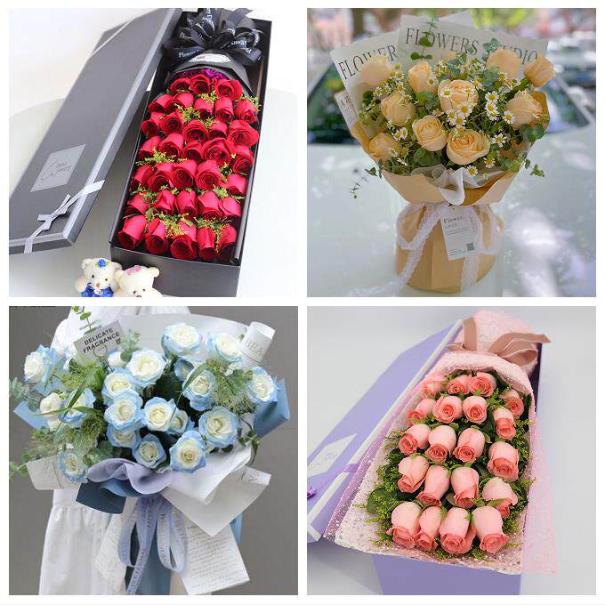 南宁市良庆邕宁武鸣区隆安县同城鲜花店三八玫瑰送闺蜜女朋友老婆