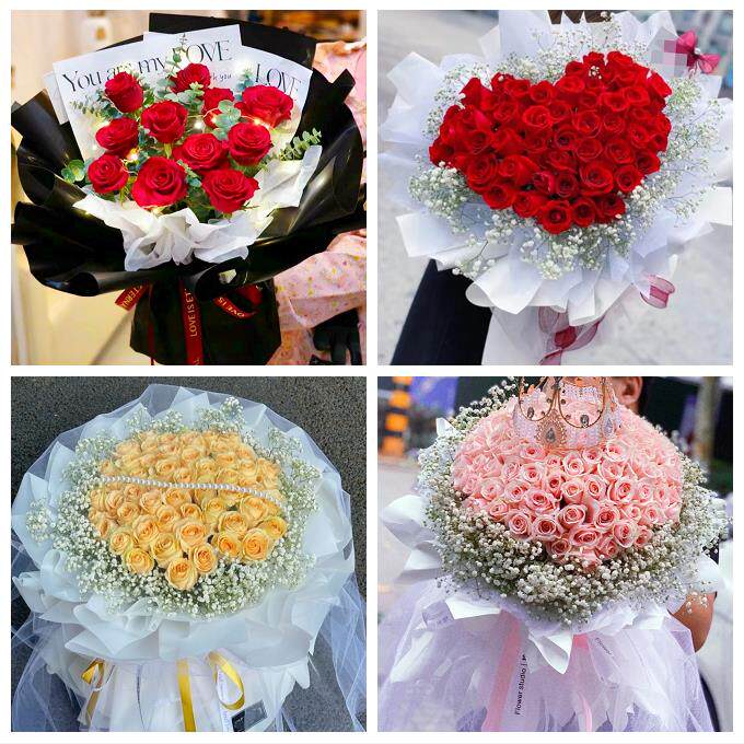 天津市南开区向阳路嘉陵道街道同城鲜花店订情人节玫瑰送女友老婆