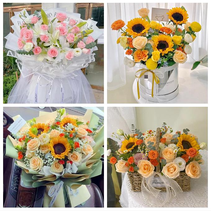 吐鲁番市高昌区鄯善托克逊县同城鲜花店玫瑰混搭花束配送领导女友