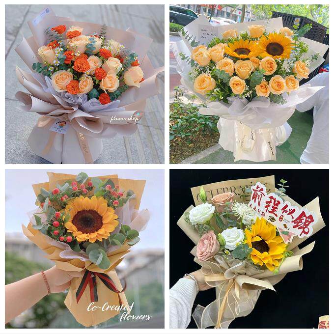 吉林省白城市洮南市大安市附近同城鲜花店学生高考向日葵玫瑰花束