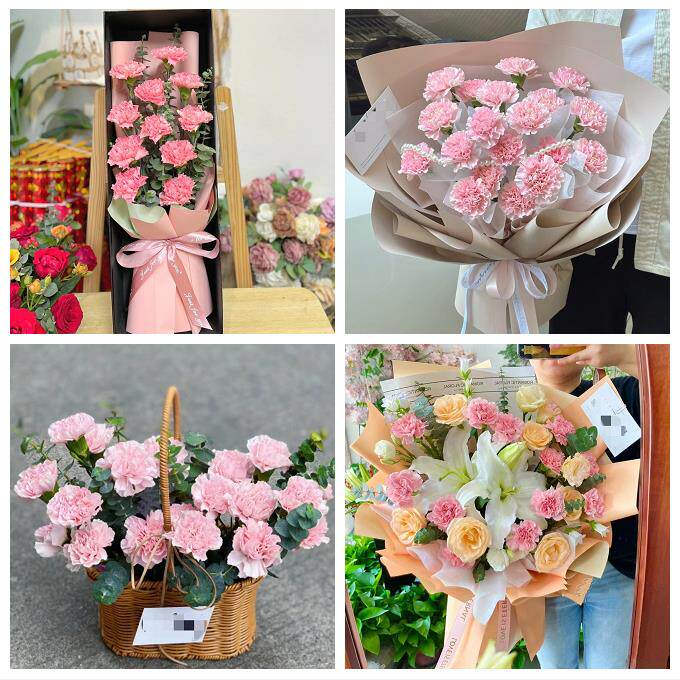 抚州市溪县资溪县东乡广昌县同城鲜花店康乃馨花束送长辈父母生日