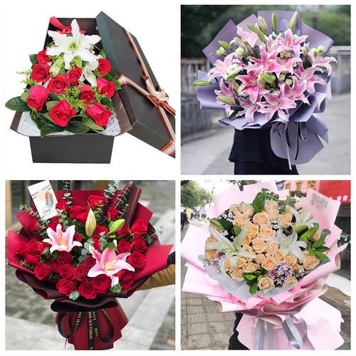北京市门头沟大峪城子东辛房同城鲜花店订玫瑰百合送女友老婆生日